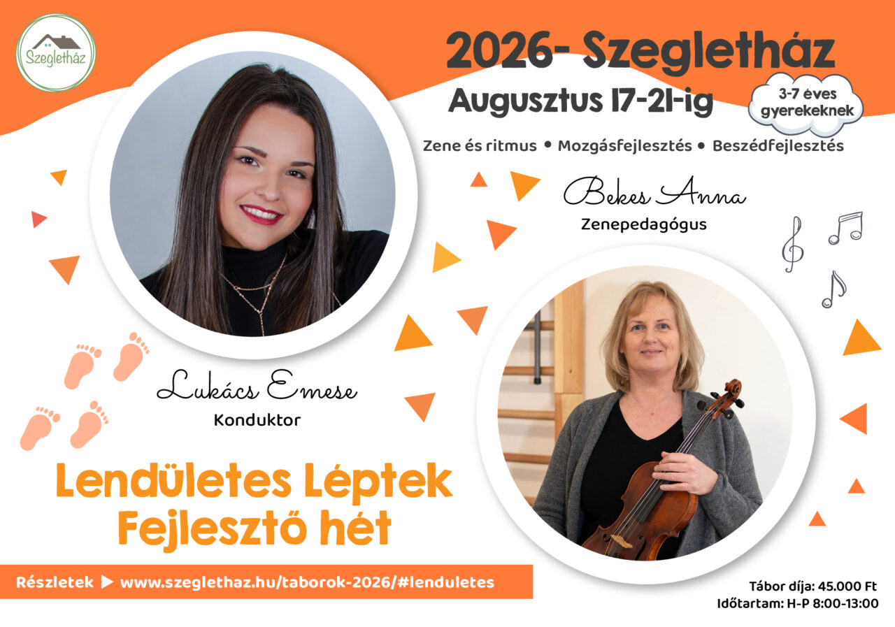 „Lendületes léptek” zenés komplex fejlesztő hét plakát